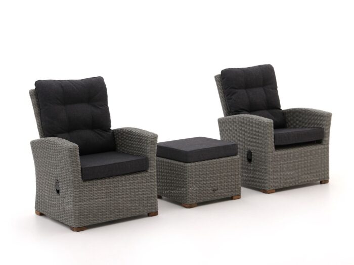 Intenso Furniture Intenso Mazzano lounge balkonset 3-delig Laagste prijsgarantie! – Grijs