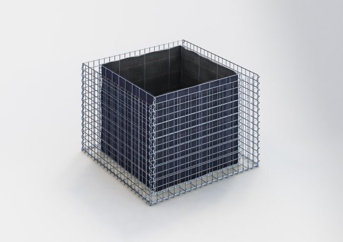 Gabiona Deutschland Rechthoekig verhoogd bed 100 cm x 70 cm x 100 cm (L x H x D), maaswijdte 5 x 5 cm, wanddikte 10 cm