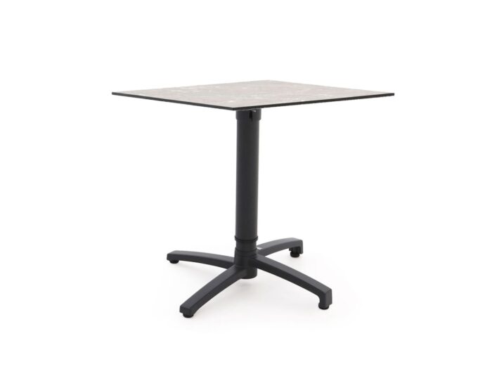 Bellagio tuinmeubelen Canzo klaptafel 80x80x73/109cm verstelbaar – Grijs
