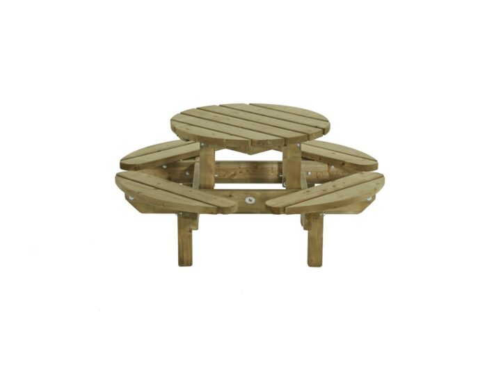 Talen buitenmeubelen Kinderpicknicktafel rond – groen