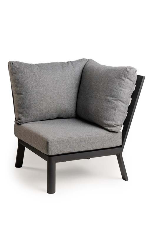 Tierra outdoor Sevilla hoekelement charcoal – grijs;zwart