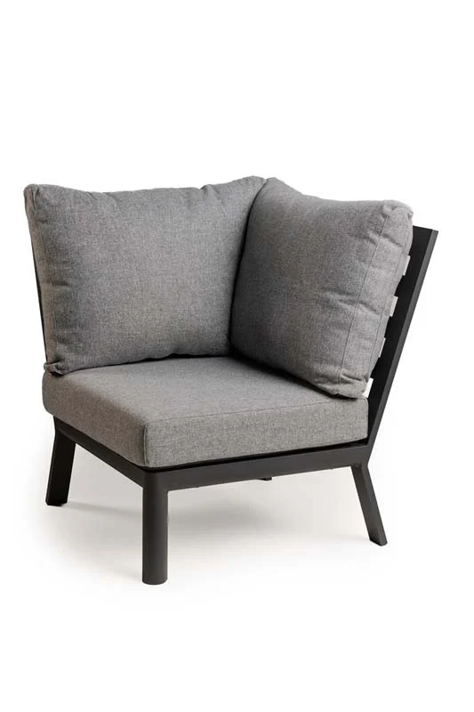 Tierra outdoor Sevilla hoekelement charcoal - grijs;zwart