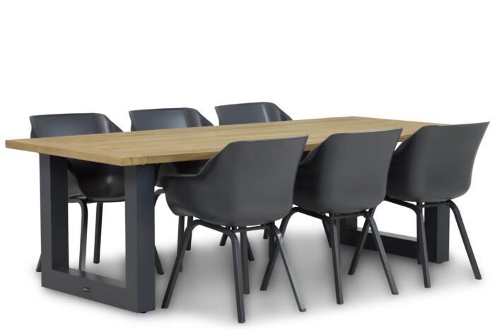 Hartman Sophie element/Talai 240 cm dining tuinset 7-delig – Grijs-antraciet