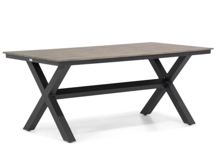 Lifestyle Garden Furniture Forest dining tuintafel 180×92 cm – Grijs-antraciet