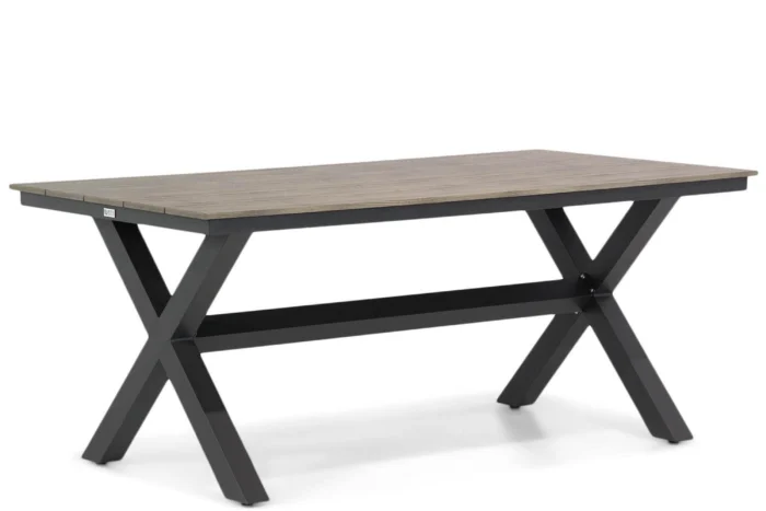 Lifestyle Garden Furniture Forest dining tuintafel 180x92 cm - Grijs-antraciet