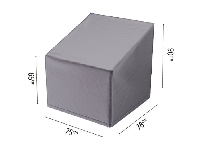 Aerocover Loungestoelhoes hoge rug 75 x 78 x 65 tot 90 cm – grijs