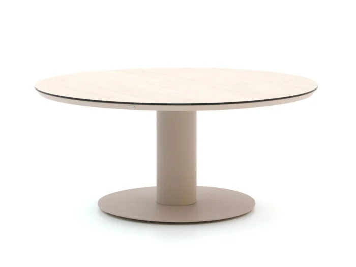Bellagio tuinmeubelen La Fonte low dining tuintafel ø 150cm - Taupe