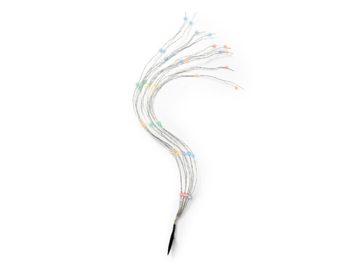 Lumineo Solar plantlampjes multicolor – grijs