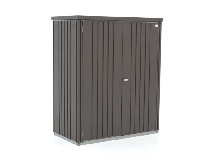 Biohort Tuinkast 155x83x182,5cm (Incl. bodemplaat en frame) – Grijs