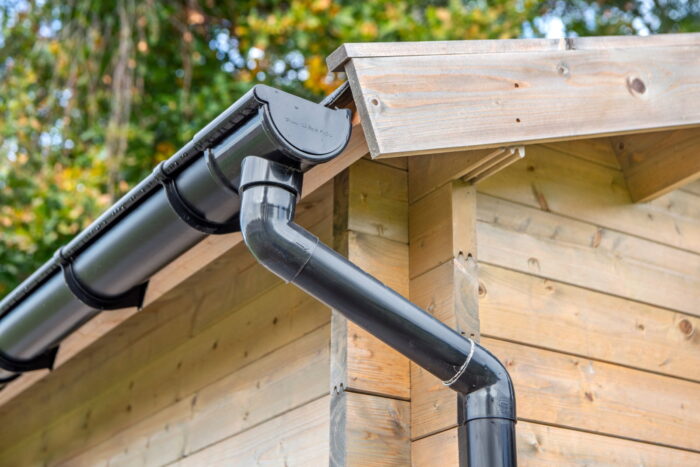 Tuindeco Dakgootset 100 mm (t.b.v. 4 zijden a 500 cm) – hout