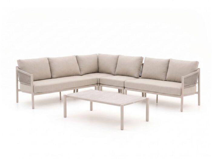 Bellagio tuinmeubelen Panaro hoek loungeset 5-delig – Taupe