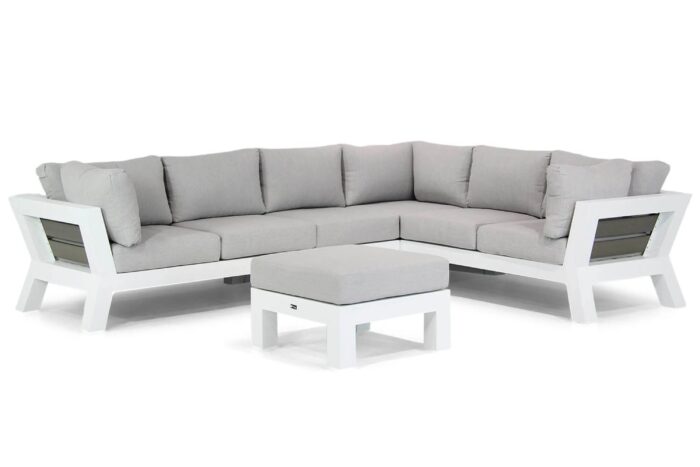 Santika Furniture Yovita loungeset 5-delig – Wit