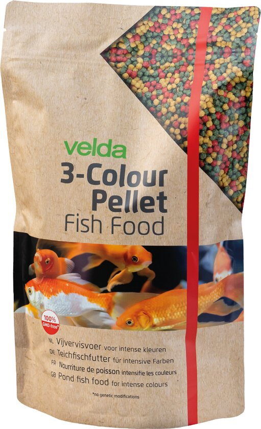 Velda 3-colour pellet food 5000 ml – Zie Foto