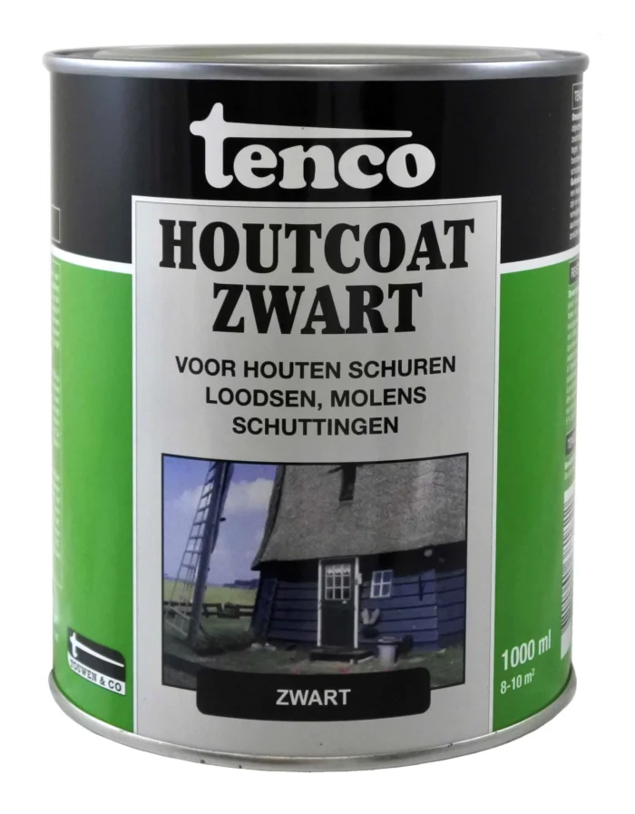 Tenco Houtcoat zwart 1l verf/beits