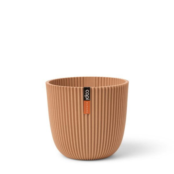 Capi europe Pot bol Groove 21 5×20 peachy fuzz bloempot – oranje