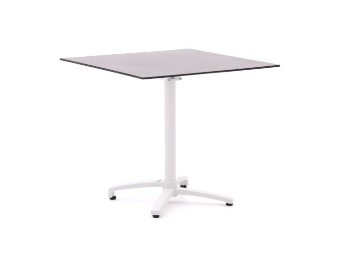 Bellagio tuinmeubelen Bellagio Canzo klaptafel 80x80x73cm Laagste prijsgarantie! – Wit