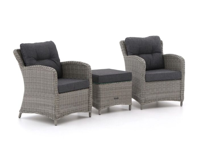Intenso Furniture Leone/Milano lounge balkonset 3-delig – Grijs
