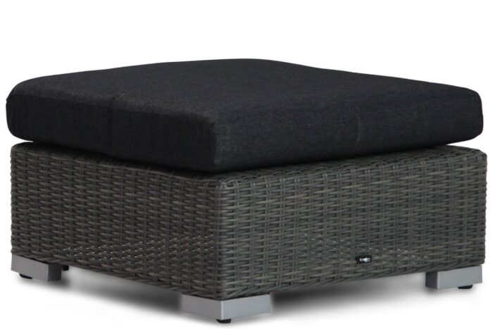 Garden Collections Cuba lounge voetenbank – Grijs-antraciet