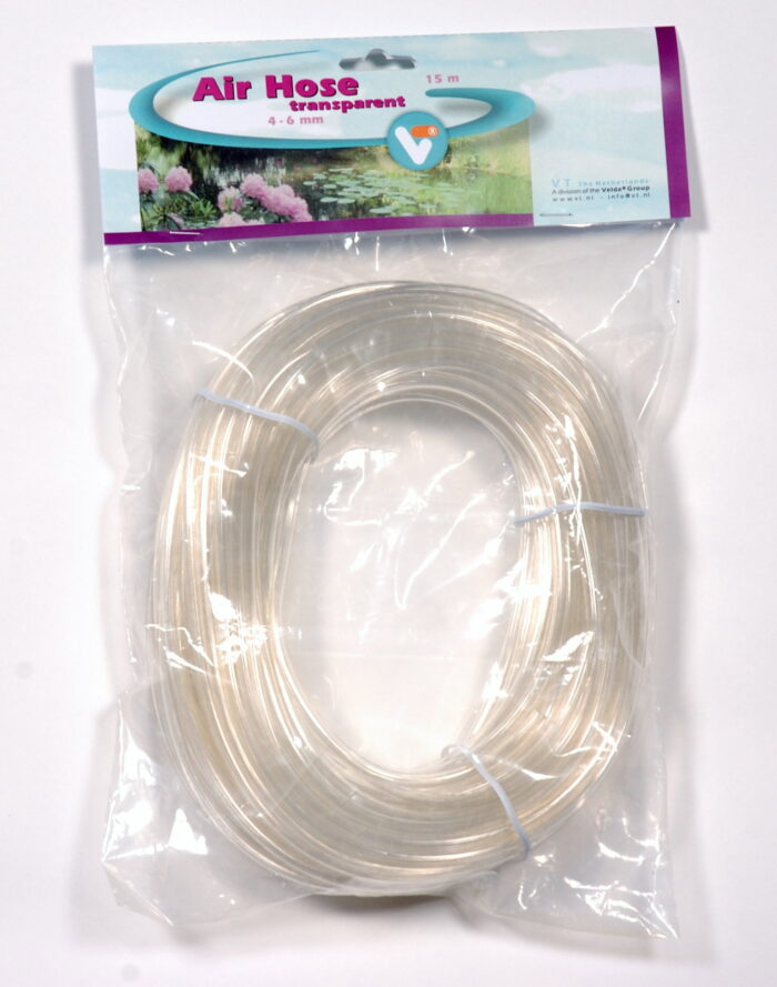 Vt Luchtslang transparant 4-6 mm 15 m Velda