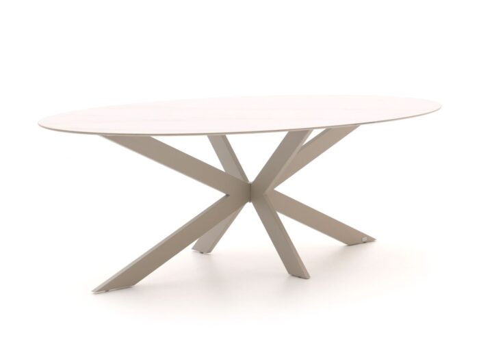 Bellagio tuinmeubelen Furato ellips dining tuintafel 240x120cm – Taupe