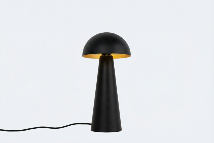 Buiten vloerlamp zwart 65 cm Mushroom