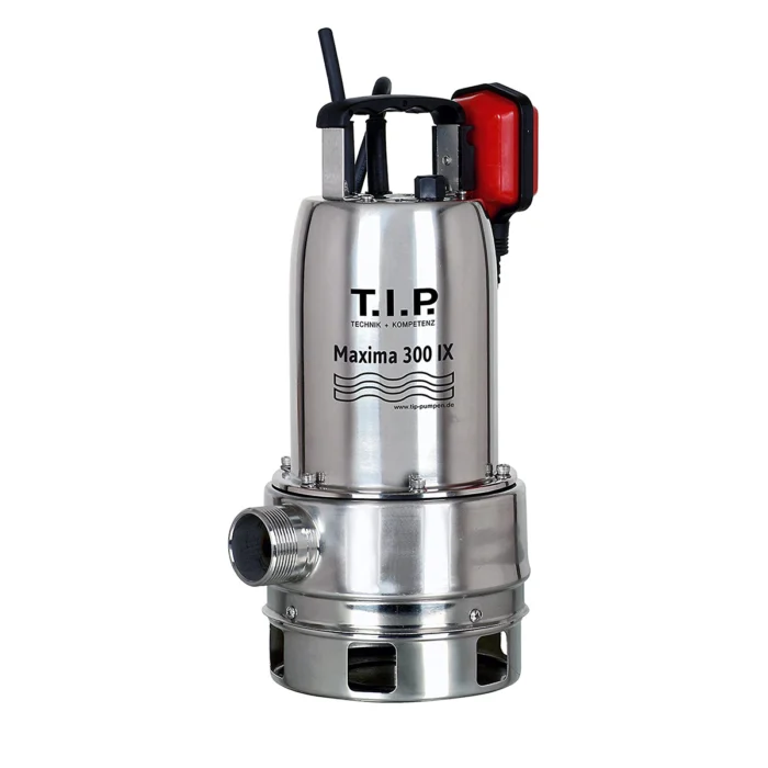 T.I.P. Maxima 18000 Vuilwater Dompelpomp - Rood / zwart / RVS