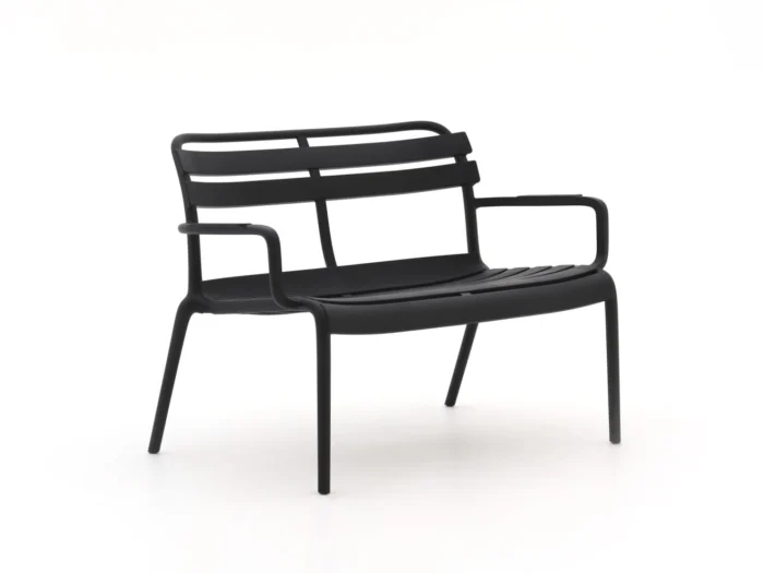 Forza Furniture Vico lounge tuinbank 115cm stapelbaar - Zwart