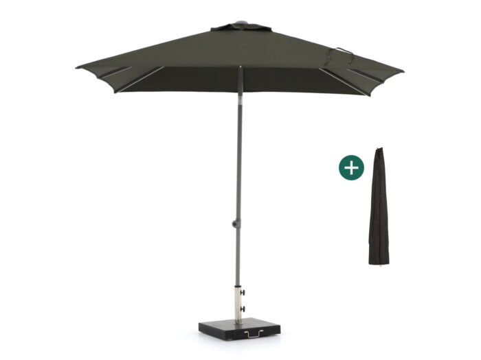 Shadowline Push-up parasol 240x240cm Laagste prijsgarantie! – Zwart