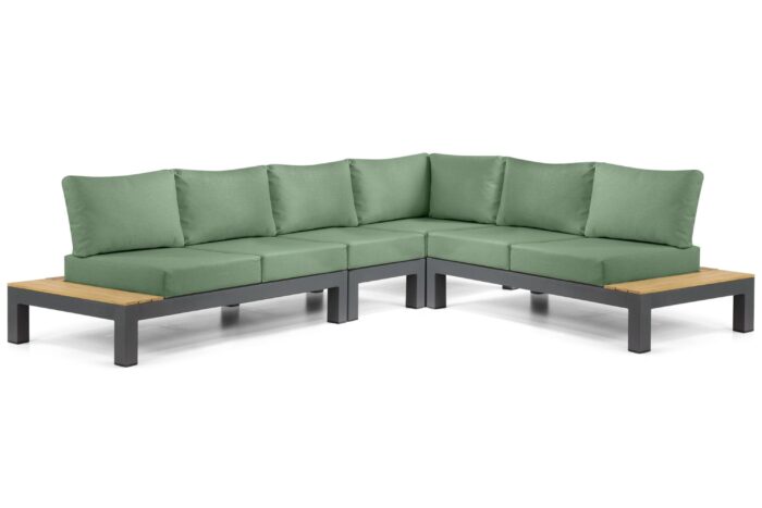 Lifestyle Garden Furniture Vittoria hoek loungeset 4-delig – Grijs-antraciet