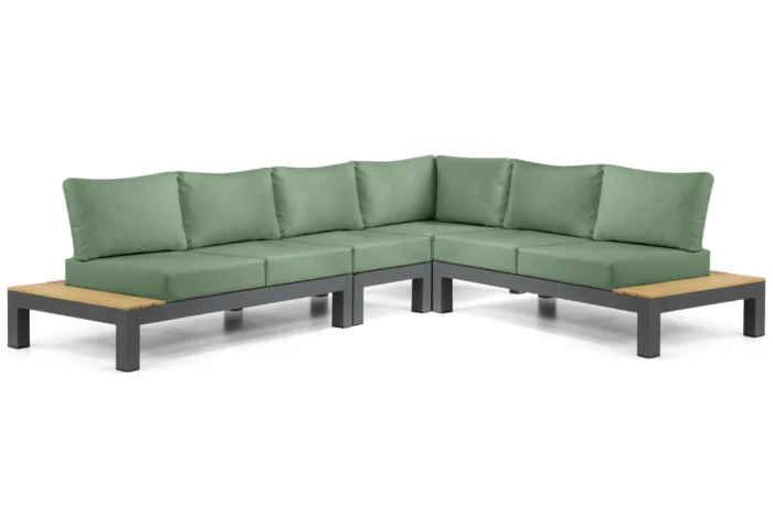 Lifestyle Garden Furniture Vittoria hoek loungeset 4-delig - Grijs-antraciet