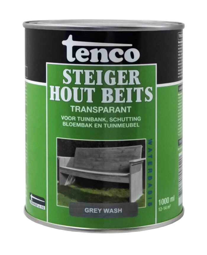 Tenco Steigerhoutbeits grey wash 1l verf/beits – grijs