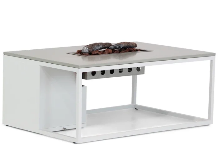 Cosiloft lounge vuurtafel 120 x 80 cm - Wit