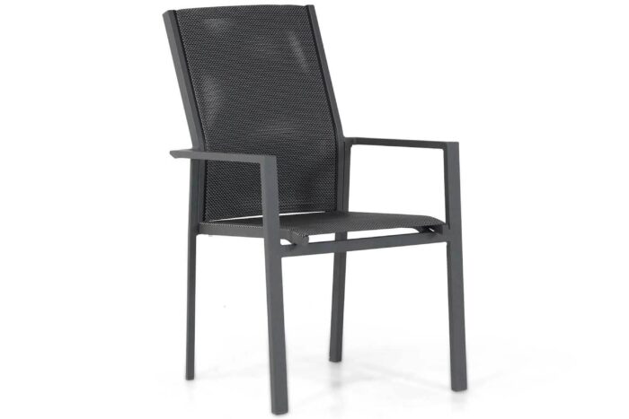 Presto Ricadi dining tuinstoel stapelbaar – Grijs-antraciet