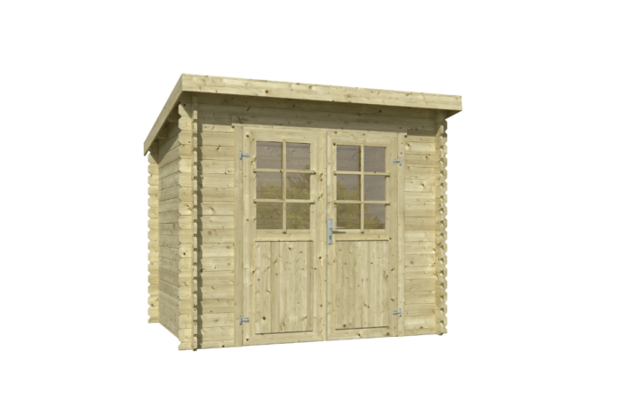 Outdoor life Blokhut Indi 230×175 Olijfgroen Geimpregneerd – hout