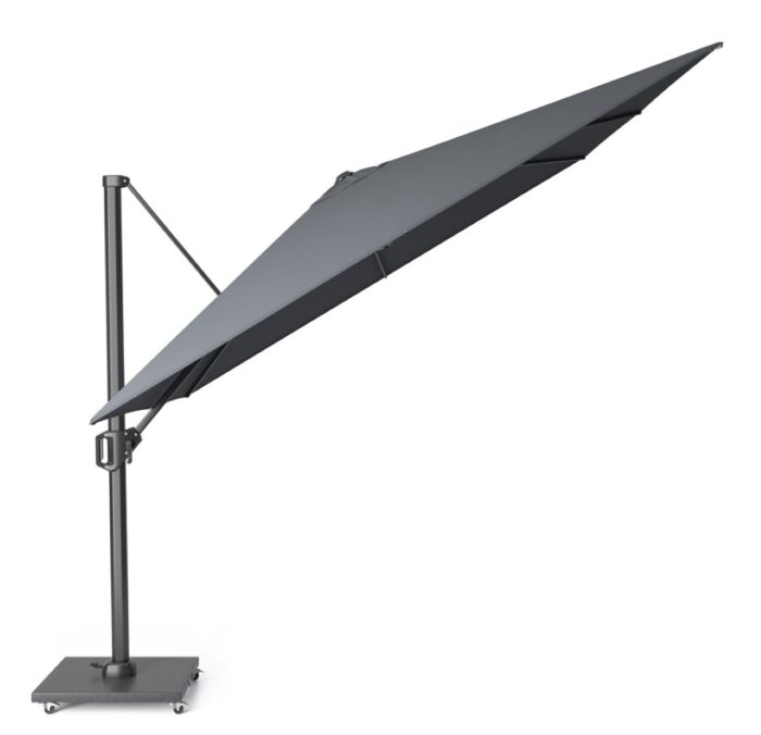 Platinum Zweefparasol Challenger T1 3×3 meter Antraciet zonwering – grijs