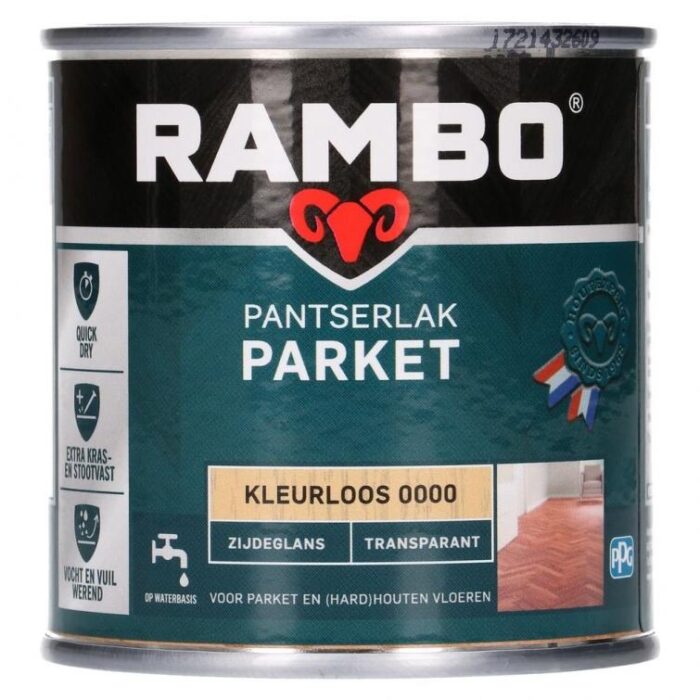 Rambo Pantserlak parket zg 0,25l – transparant