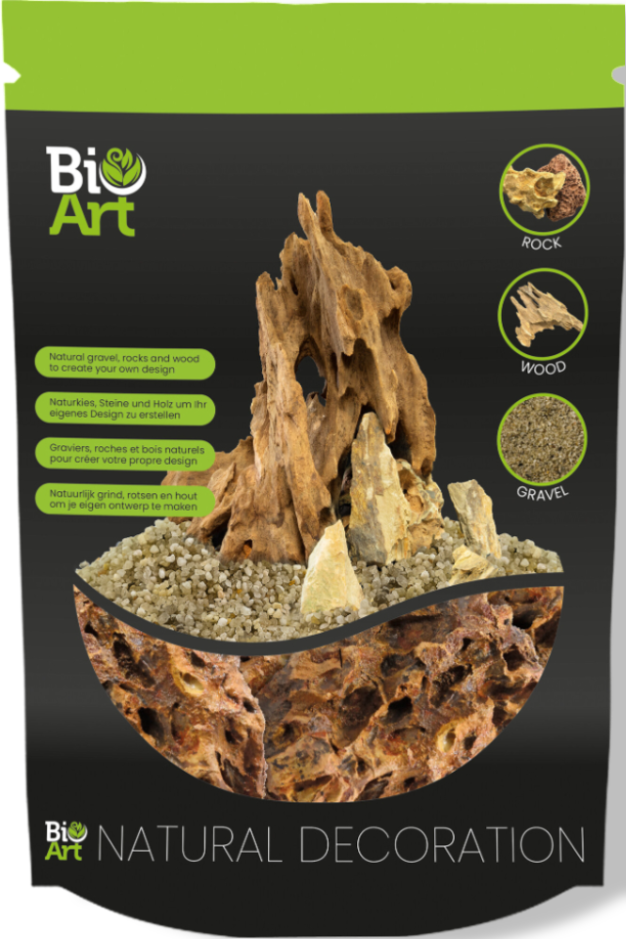 Aquadistri Lava rock zak 800 gram BioArt – bruin