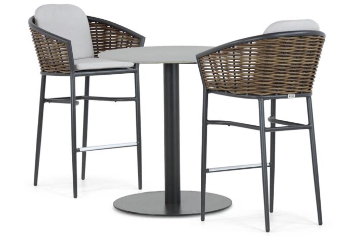Coco Palm/Como 70 cm barset 3-delig – Grijs-antraciet