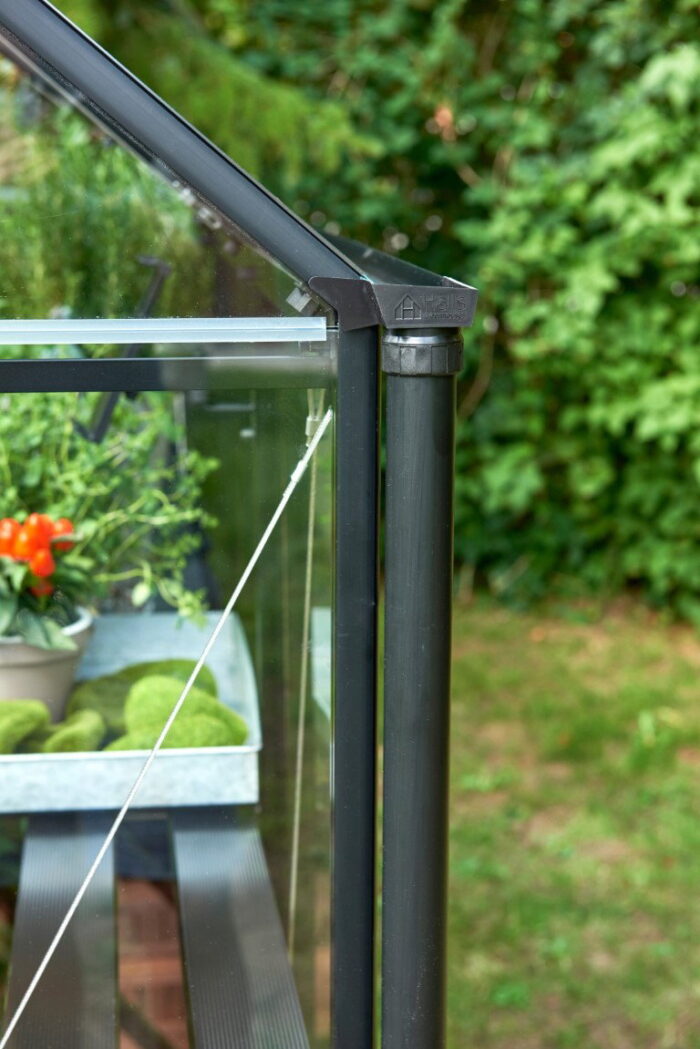Royal well Regenpijpen Qube Lean-To zwart (set a 2) Accessoire Halls
