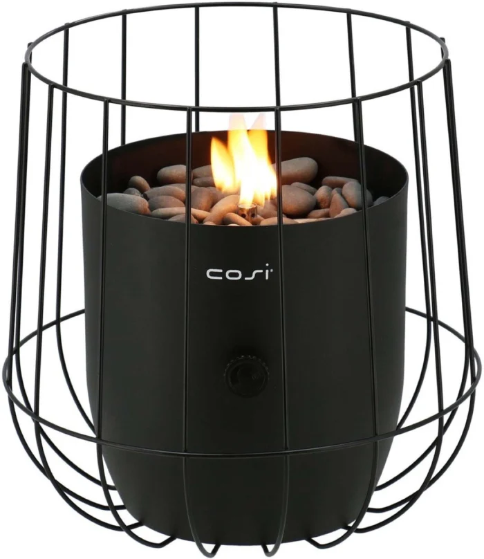 Cosi Vuurtafeltje Scoop basket black - zwart