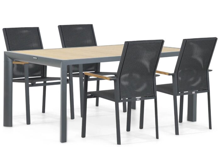 Presto Ricadi/Borello 180 cm dining tuinset 5-delig – Grijs-antraciet