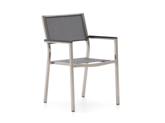 Bernstein Furniture Bernstein Freiburg dining tuinstoel stapelbaar Laagste prijsgarantie! – Grijs