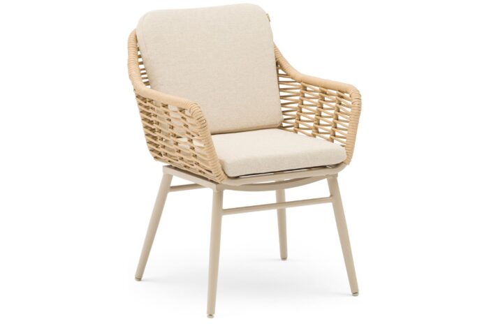 Coco Antoni dining tuinstoel – Taupe-naturel-bruin