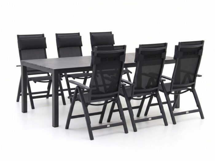 Bellagio tuinmeubelen Bellagio Avenza/Menzano 220cm dining tuinset 7-delig verstelbaar Laagste prijsgarantie!