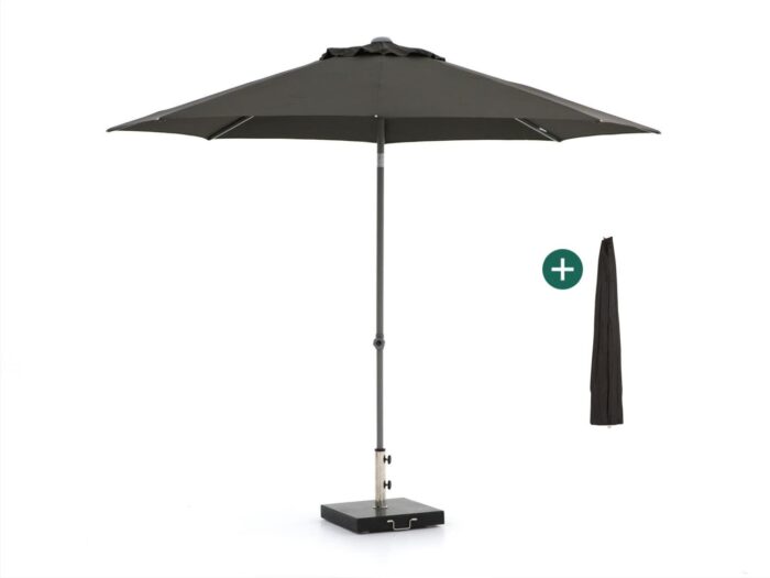 Shadowline Push-up parasol ø 300cm Laagste prijsgarantie! – Zwart