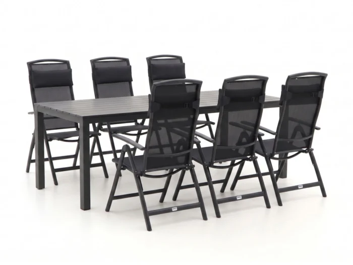 Forza Furniture Capri/Menzano 220cm dining tuinset 7-delig verstelbaar