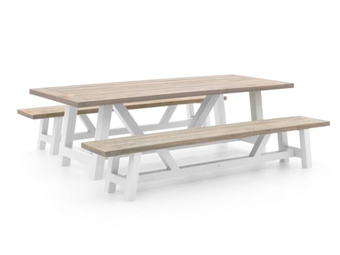 Bellagio tuinmeubelen Bellagio Bresimo 260cm picknickset 3-delig Laagste prijsgarantie! – Bruin