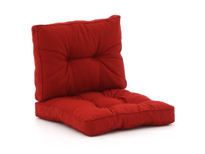 Madison Florance loungekussenset zit ca. 60x60cm rug ca. 60x40cm 2-delig Laagste prijsgarantie! – Rood