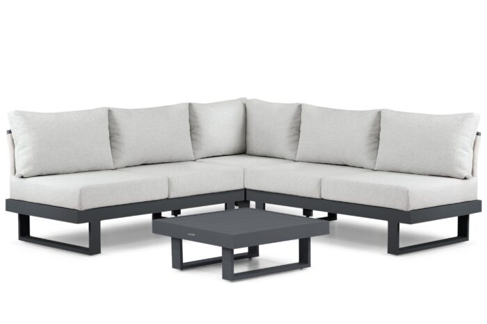 Lifestyle Garden Furniture Lorenzo hoek loungeset 4-delig – Grijs-antraciet