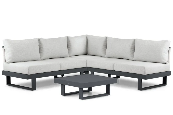 Lifestyle Garden Furniture Lorenzo hoek loungeset 4-delig - Grijs-antraciet